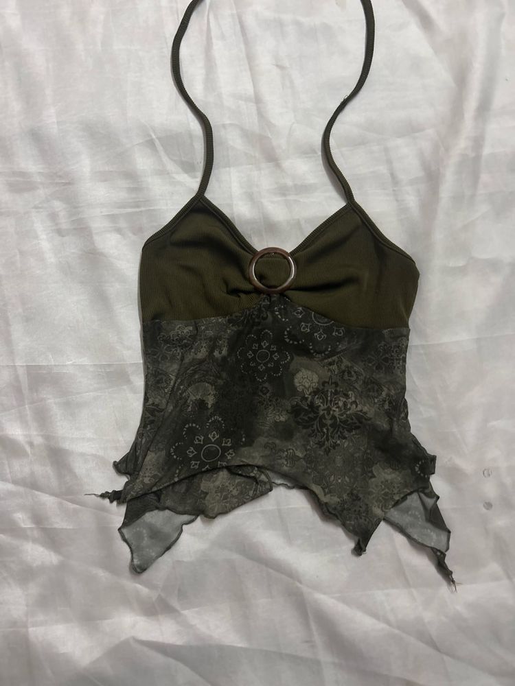 A boho Backless Top
