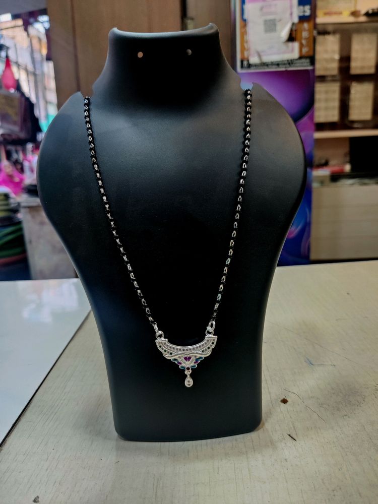 SILVER LADIES MANGALSUTRA 😍💯