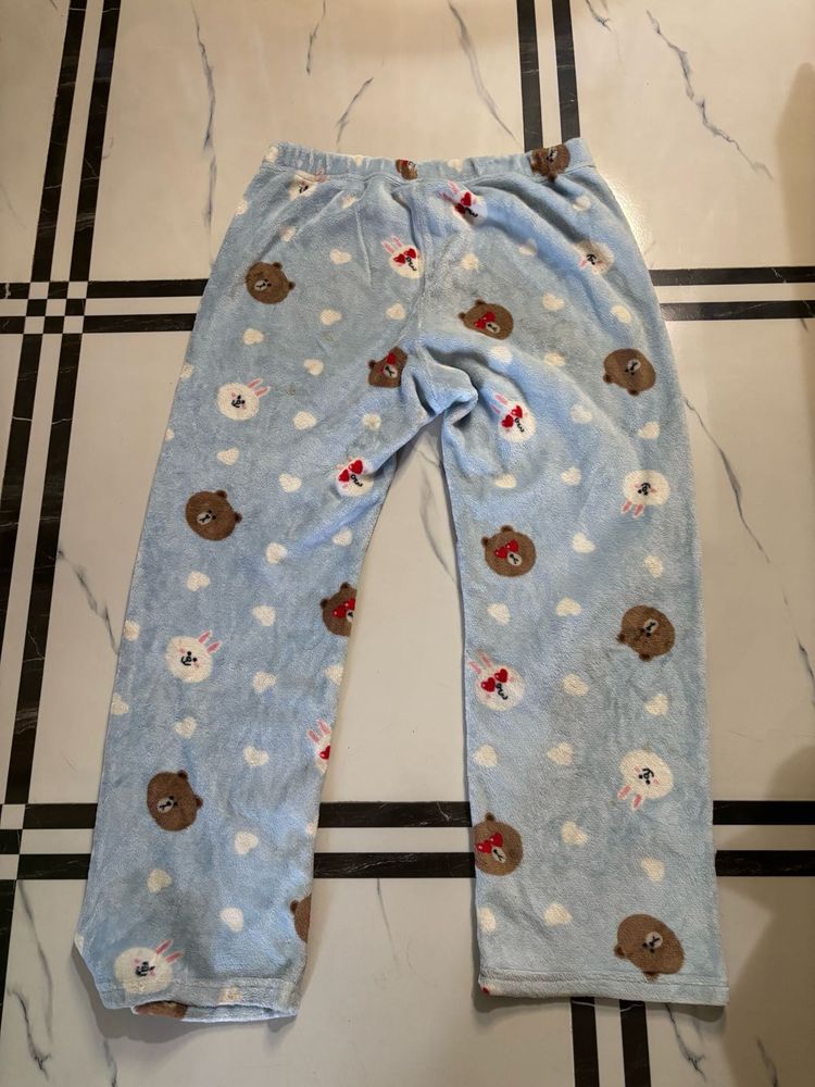 Cute Bear Print Pajama Pants