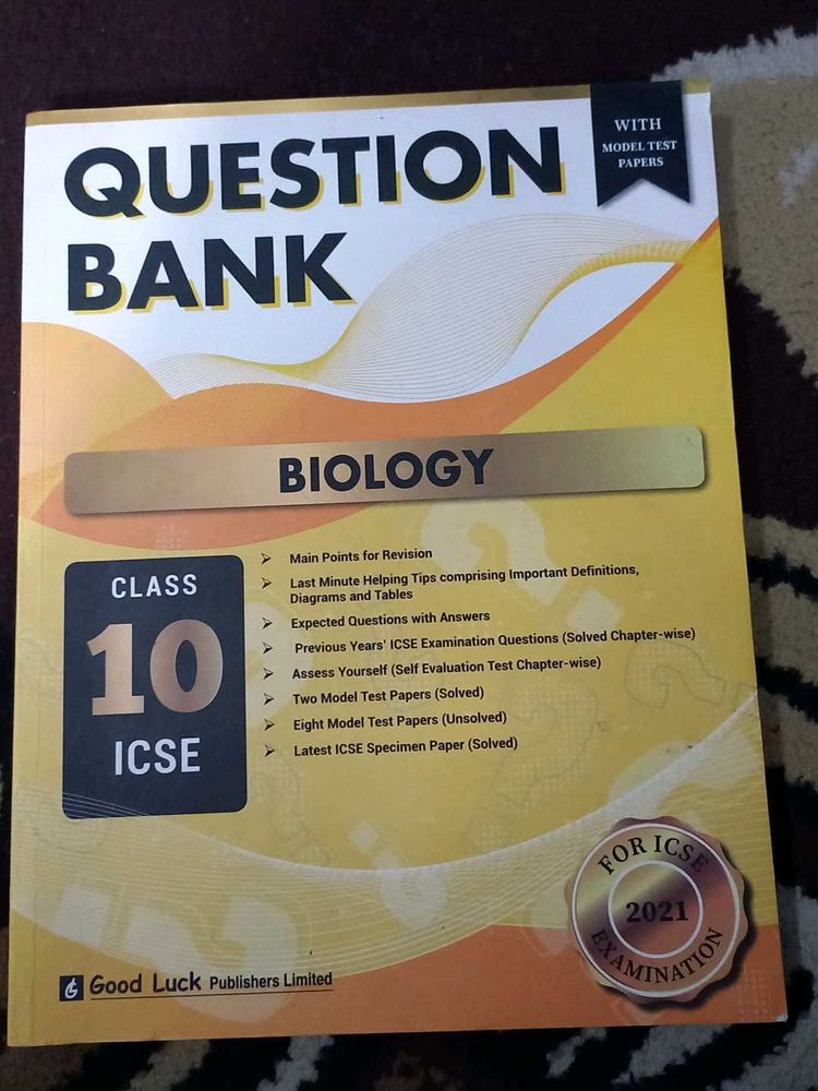 ICSE Biologu Question Bank Class 10