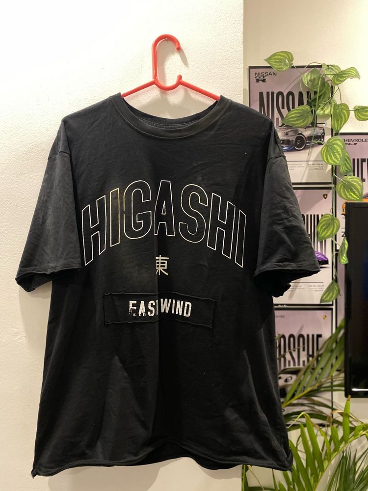 Black Graphic Print T-Shirt