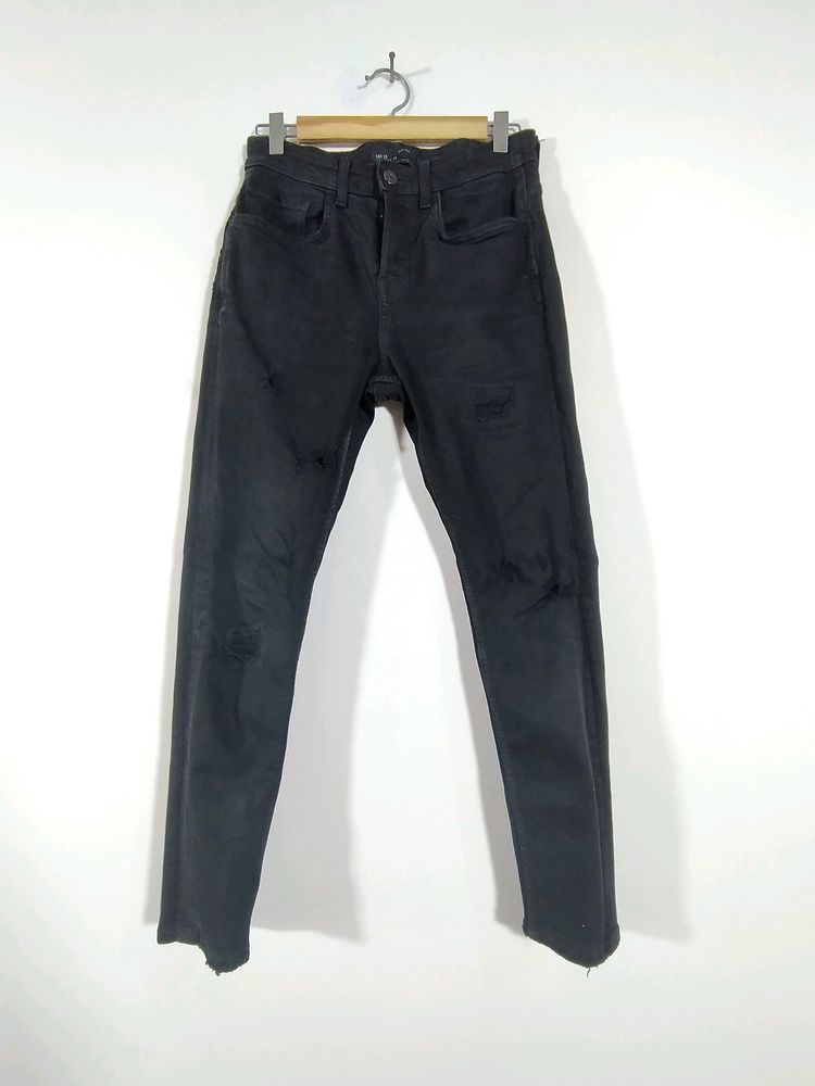 Zara Black Distressed Jeans (Men&#39;s)