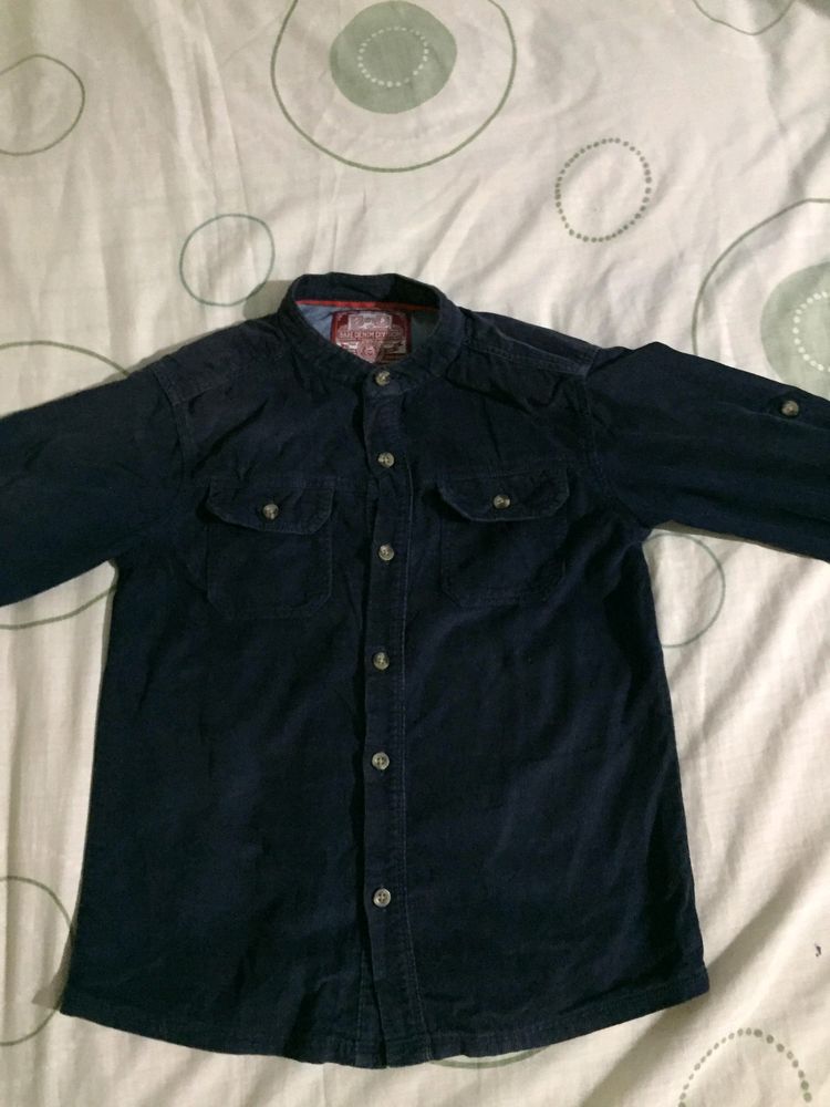 Corduroy Two Pocket Shirt For Boys 8-10 Yrs