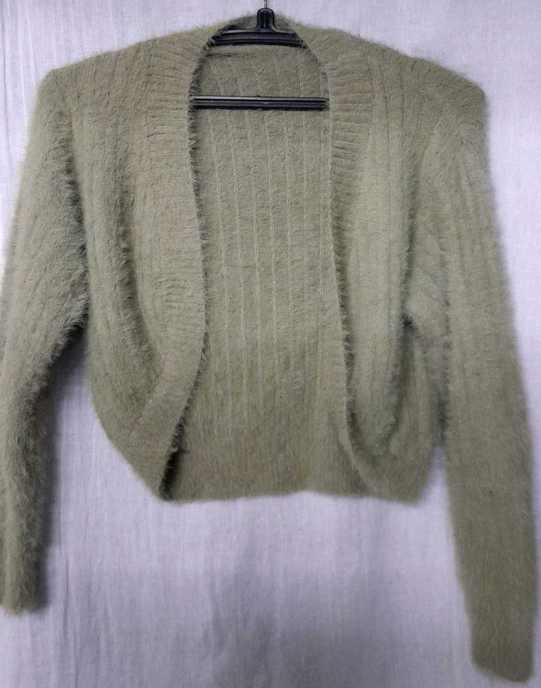 Vintage Fuzzy Knit Cardigan