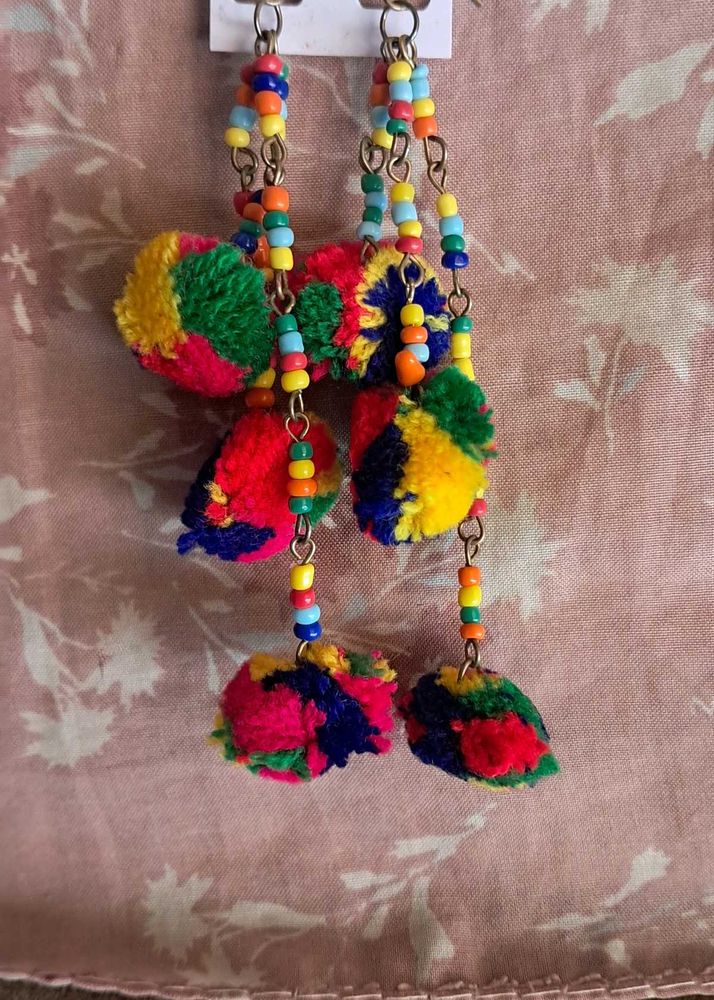 Pompom Earrings