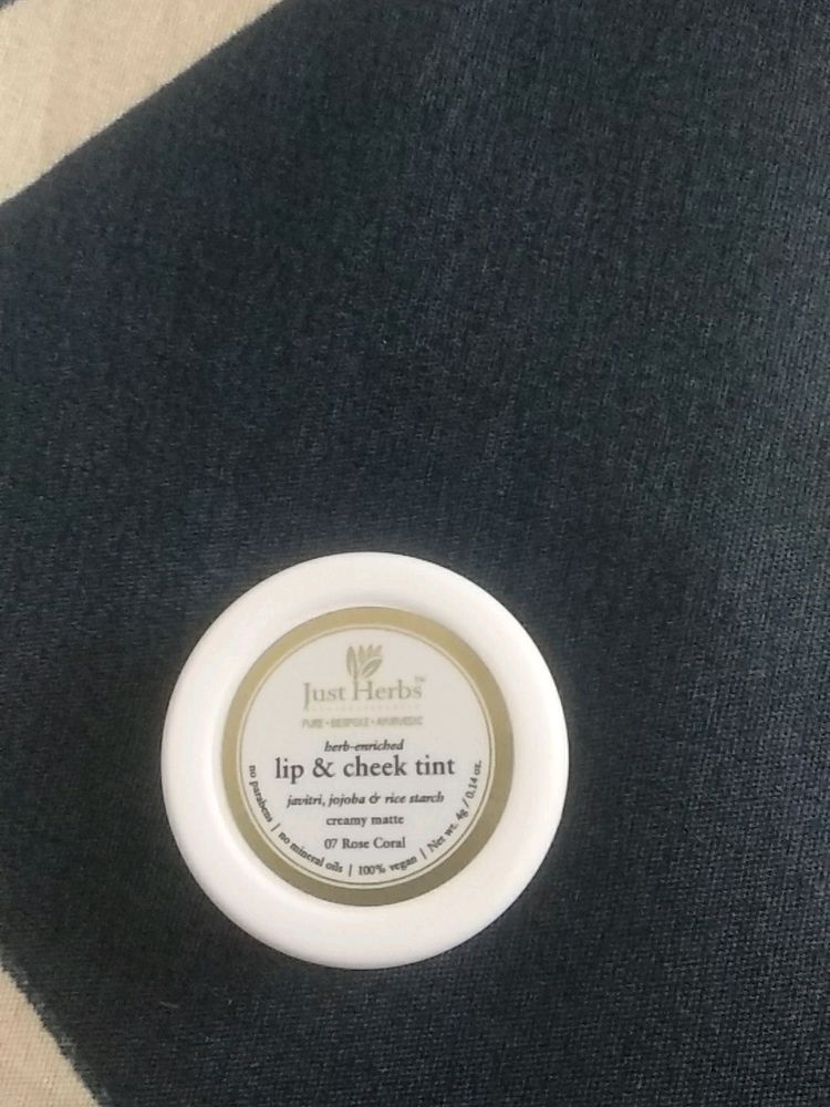 New Just Herbs Lip And Cheek Tint