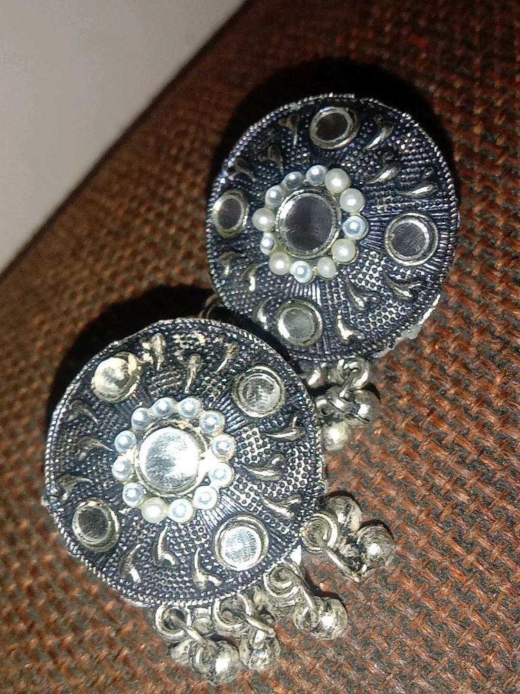 Boho Chic Silver Earrings