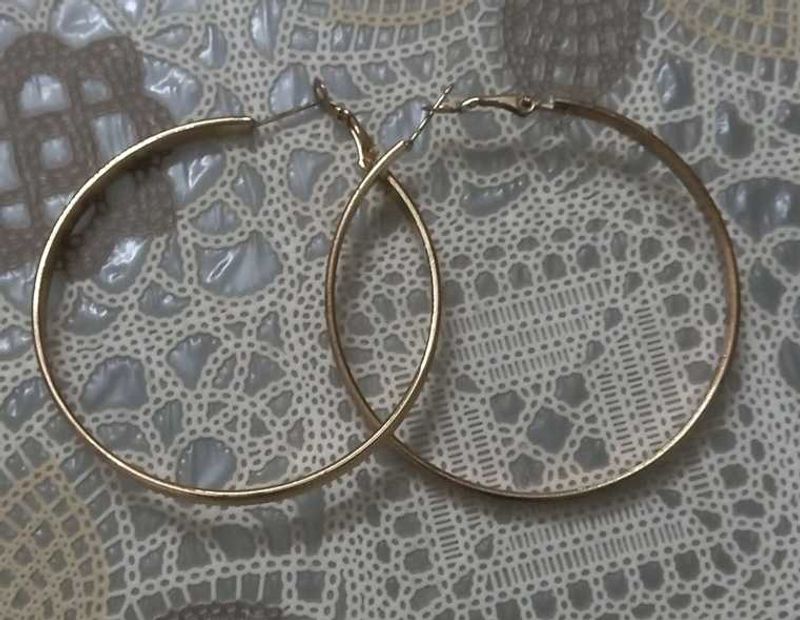 Golden Hoop Earrings