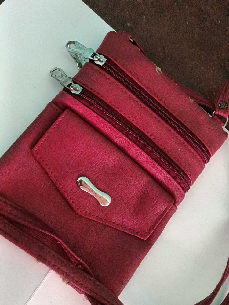 Burgundy Crossbody Bag