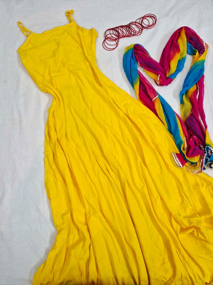 Yellow Kurti Set🪷