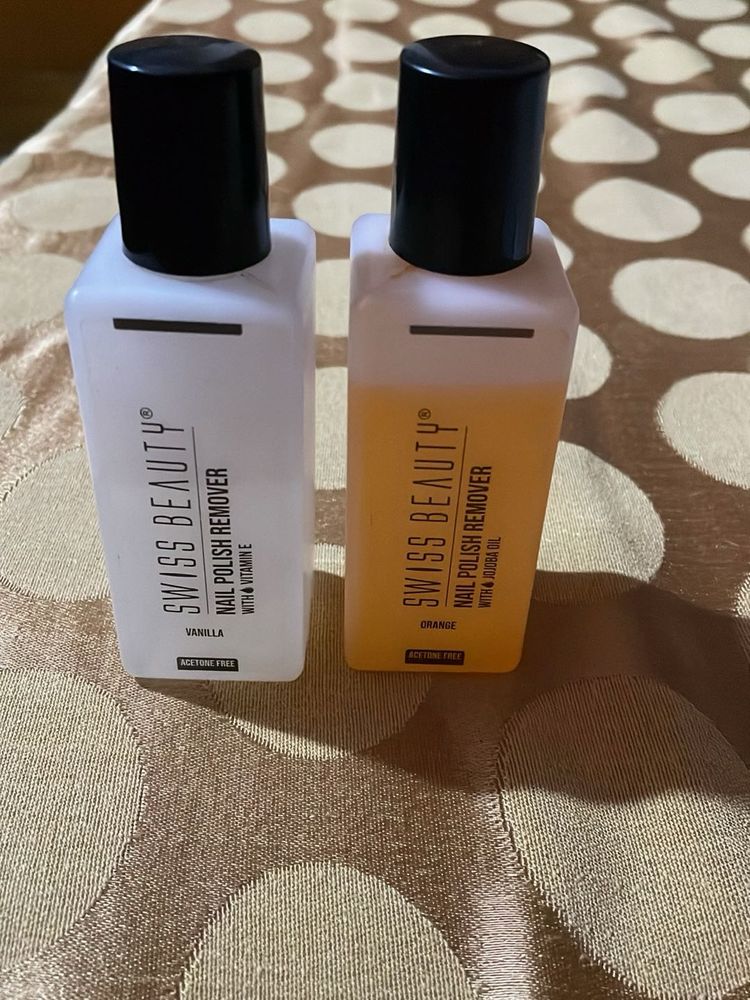 2 Swiss Beauty Nail Polish Remover