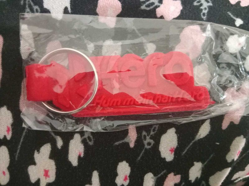 Red Rubber Keychain