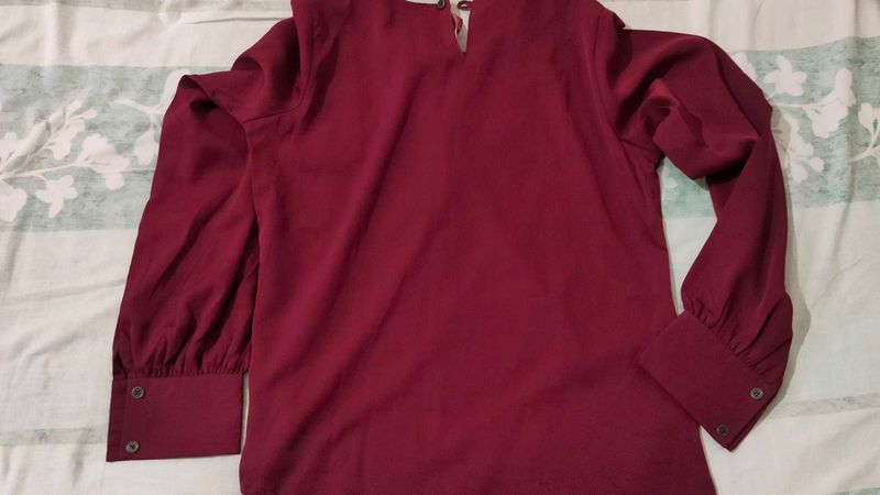 Elegant Maroon Blouse