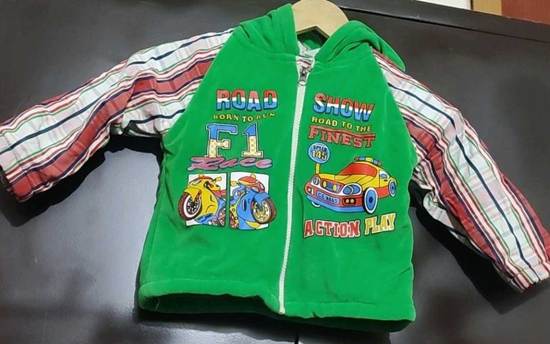 Green🟢 Rust Check Printed Set For 3- 6 Month Baby