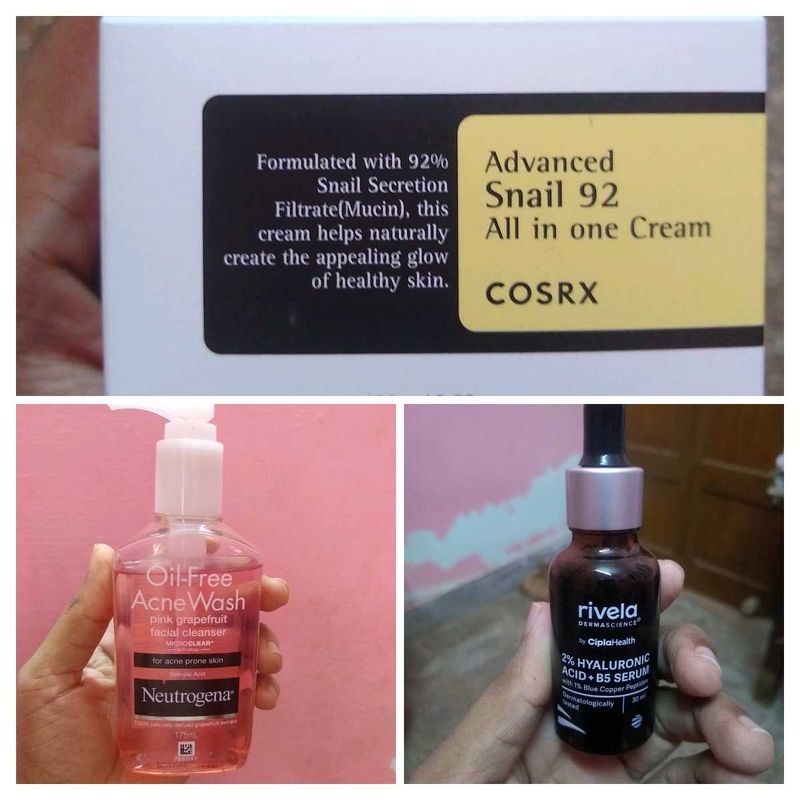 Cosrx Snail Mucin All In One Cream &amp; Neutrogena