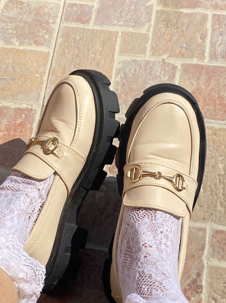 Chunky Lug Sole Loafers