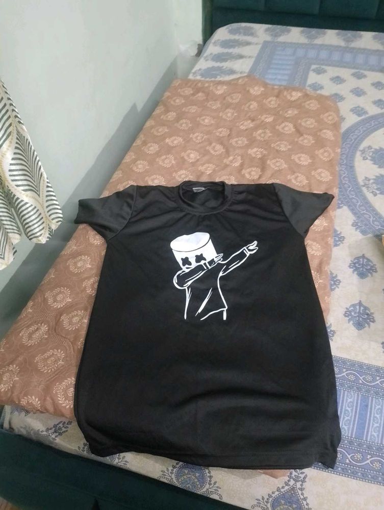 Black Marshmello Graphic Tee
