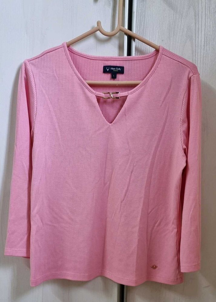 Pink Casual Top By Allen Solly