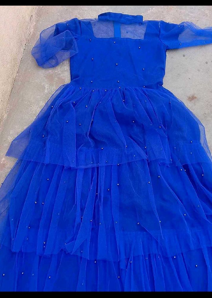 Elegant Blue Party Dress