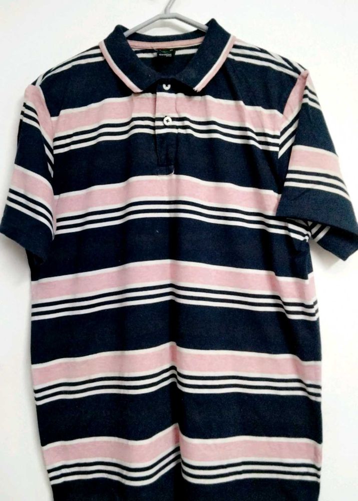 Polo Striped Tshirt For Men
