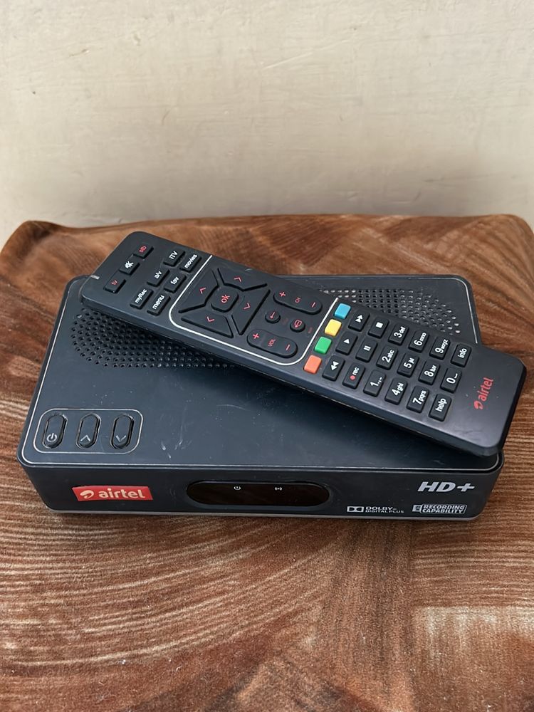 Airtel Hd+ Setup Box With Remote