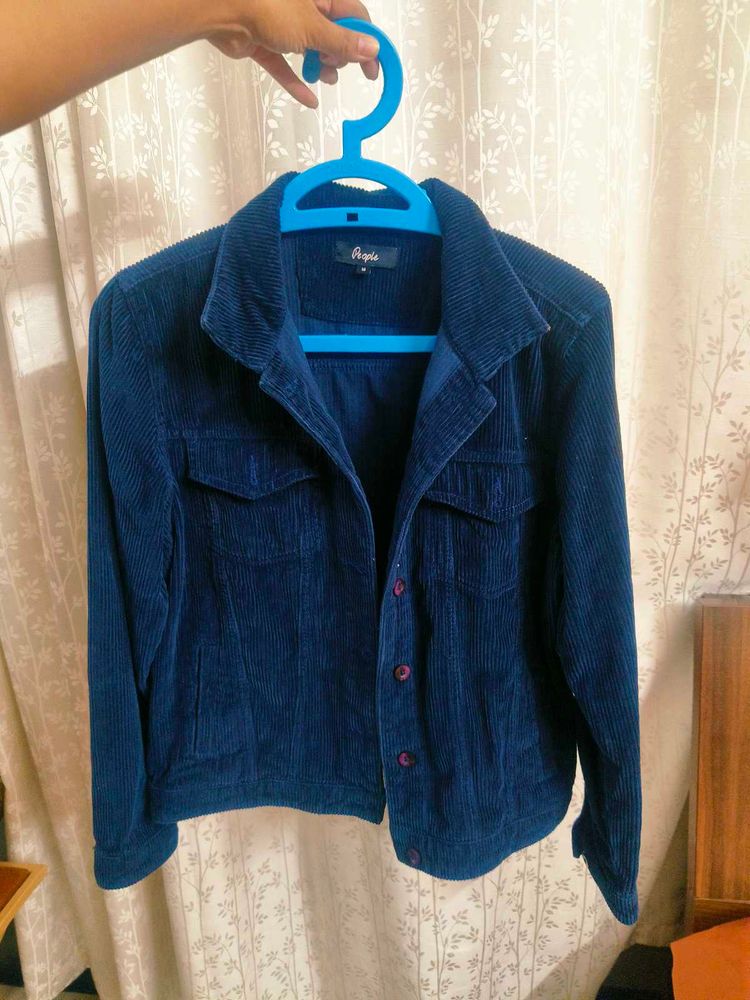 Nevy blue velvet jacket