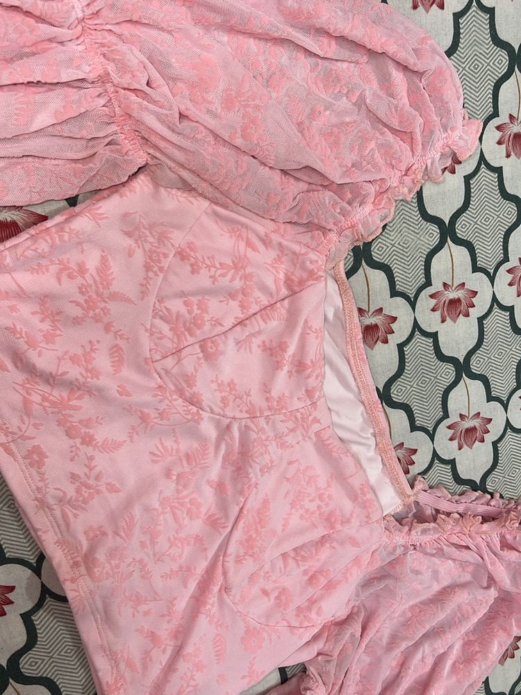 Pink Crop Top