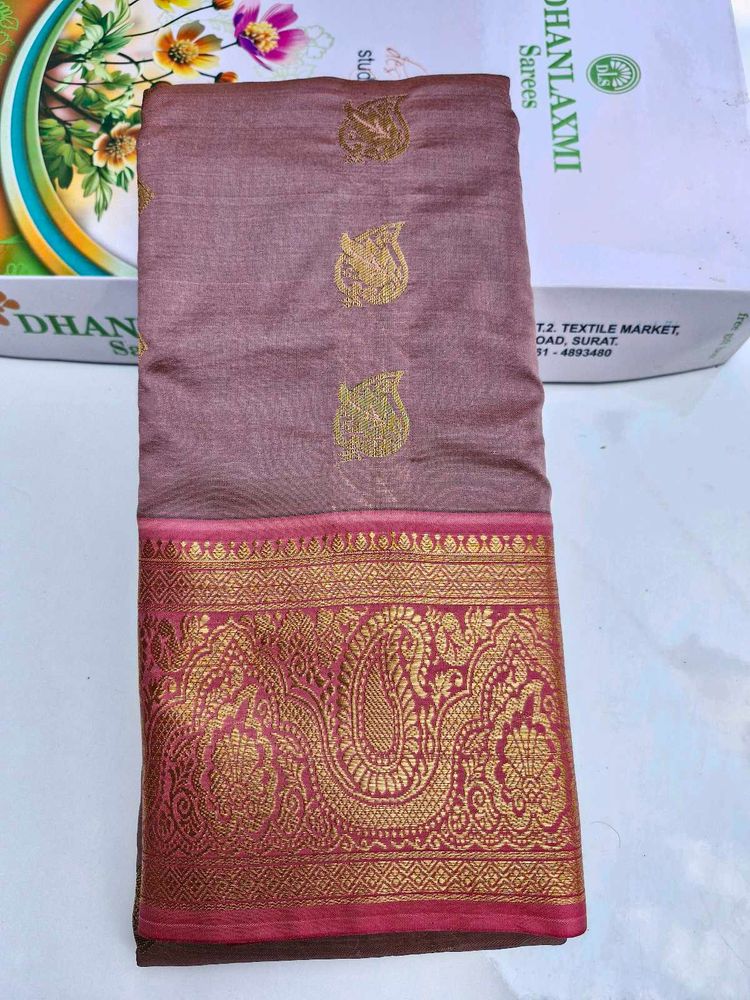 Mauve Saree with Blouse Peice Including