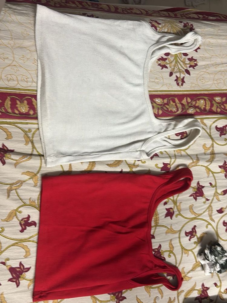 Tank Top Bundle - Red &amp; White