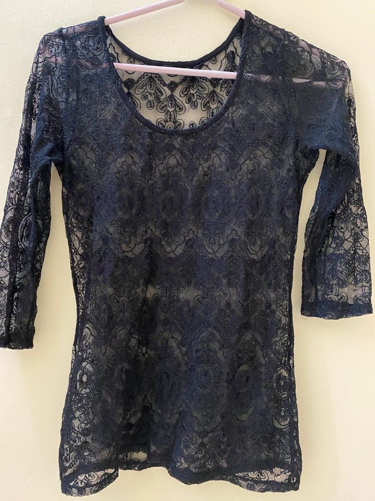 Black Lace Top