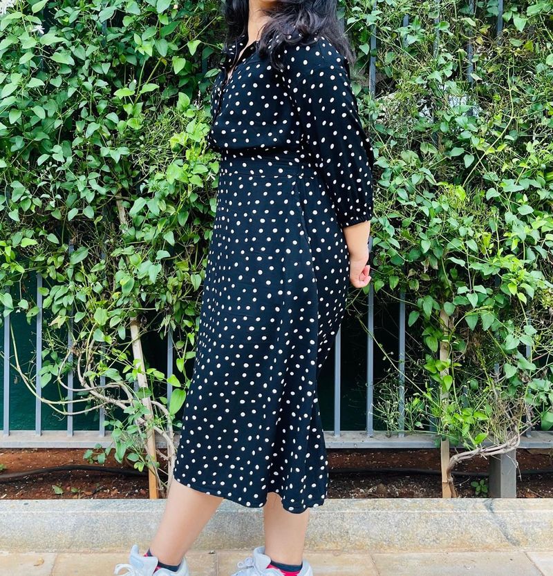 Polka Dot Midi Dress
