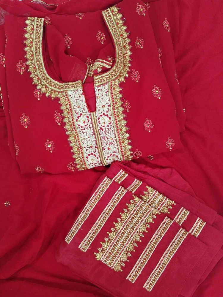 Red Heavy 3 Piece Suit