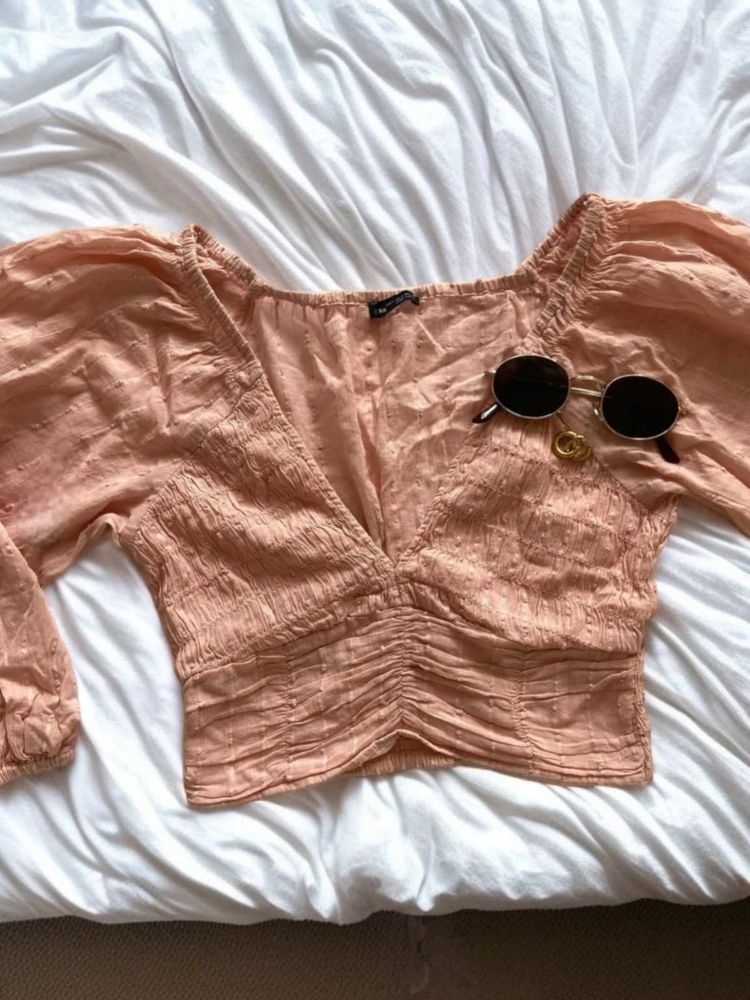 🇪🇸Bershka Spanish Premium V Neck Blouse Top