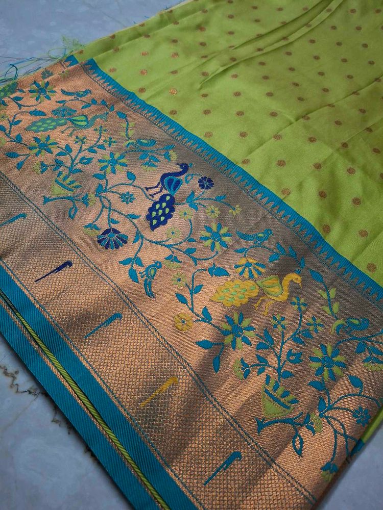 Kanchipuram Paithani Soft Slik Fabric