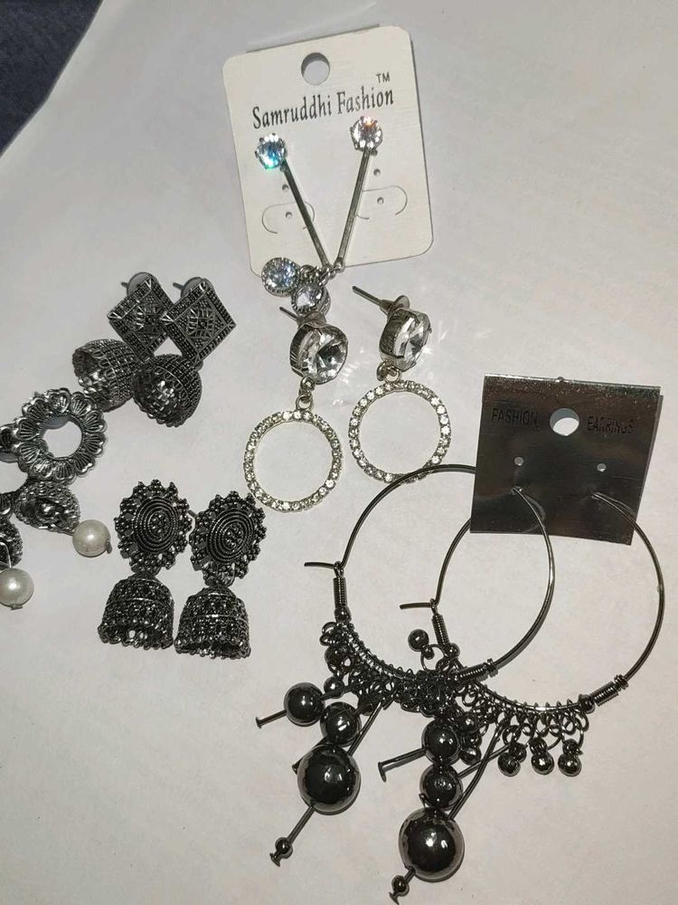 Pack Of 6 Assorted Earrings (Combo)