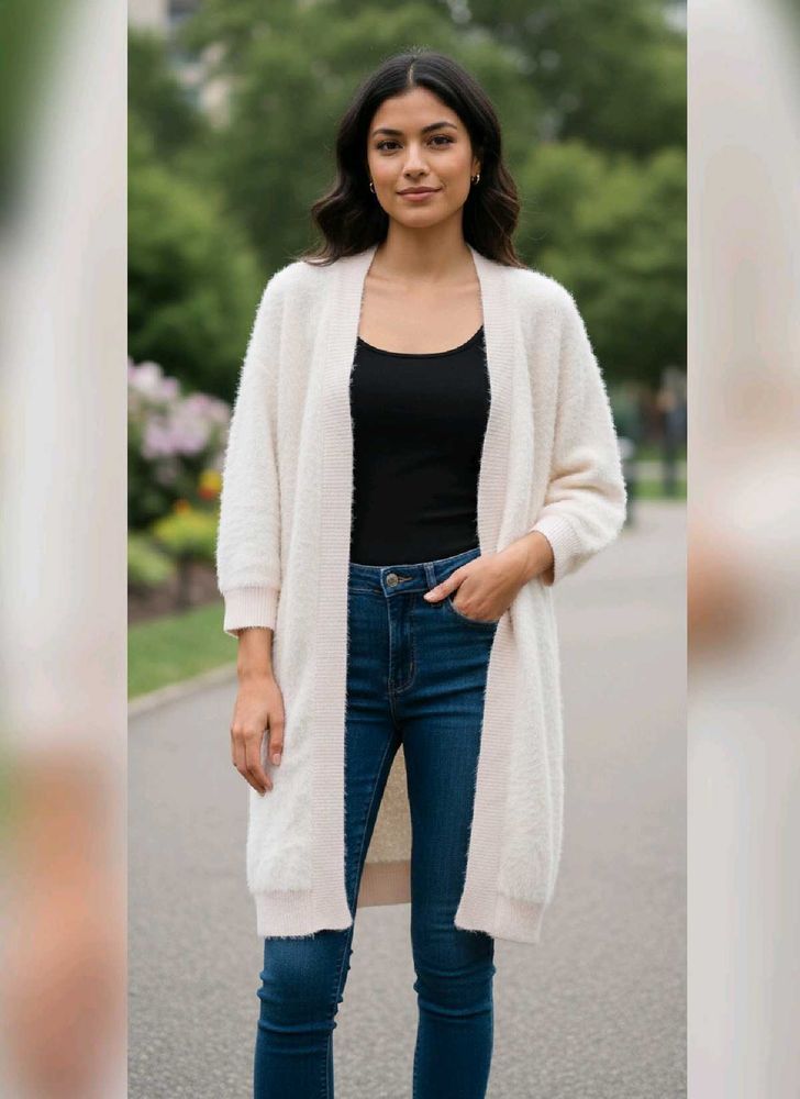 Cozy Cream Long Cardigan