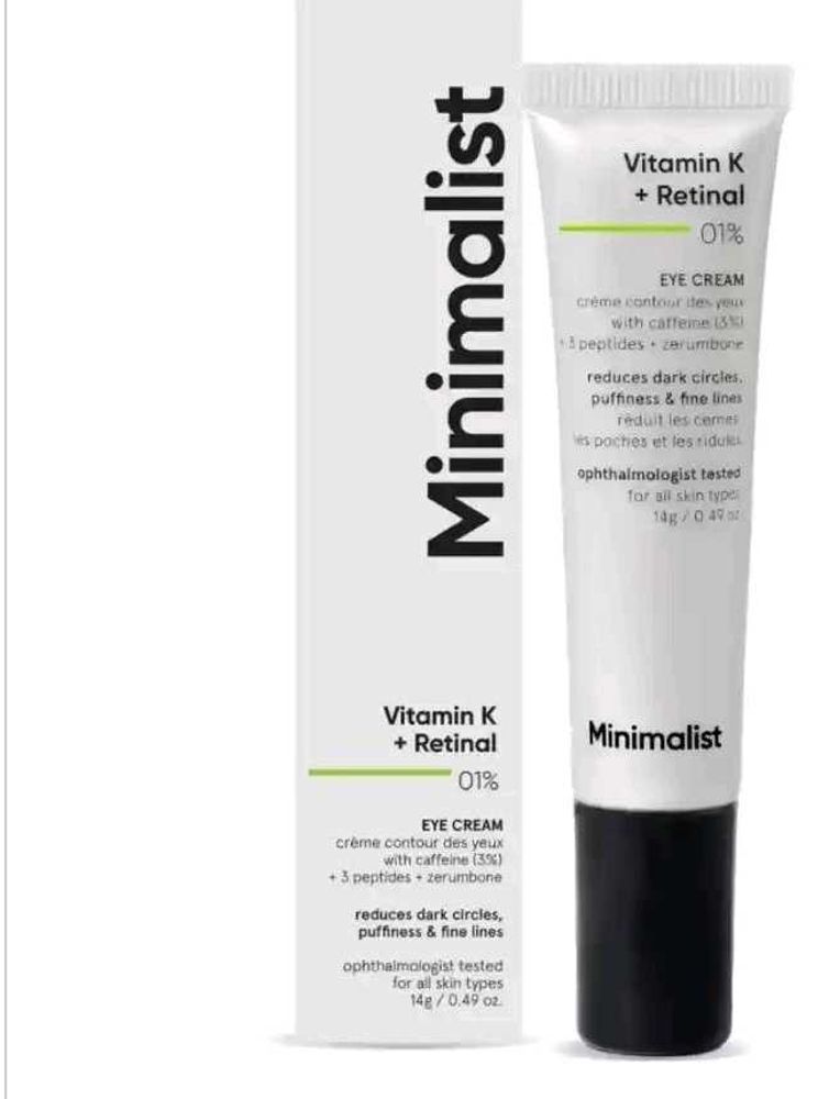 Minimalist Vitamin K + Retinol Eye Cream
