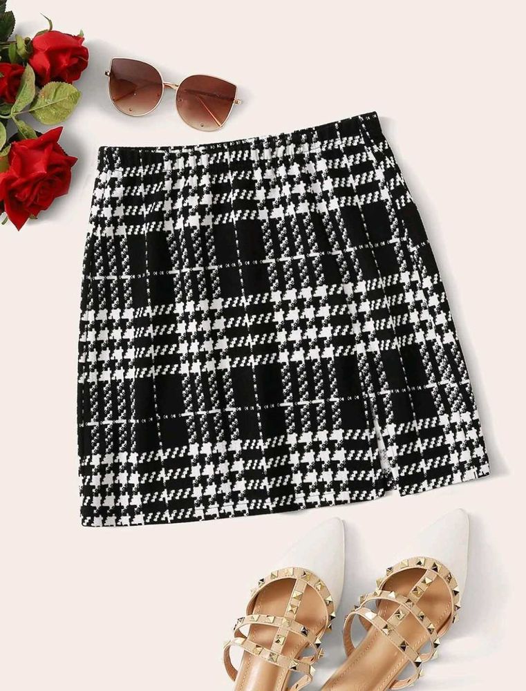 Split Hem Skirt (Patterned) 🏁