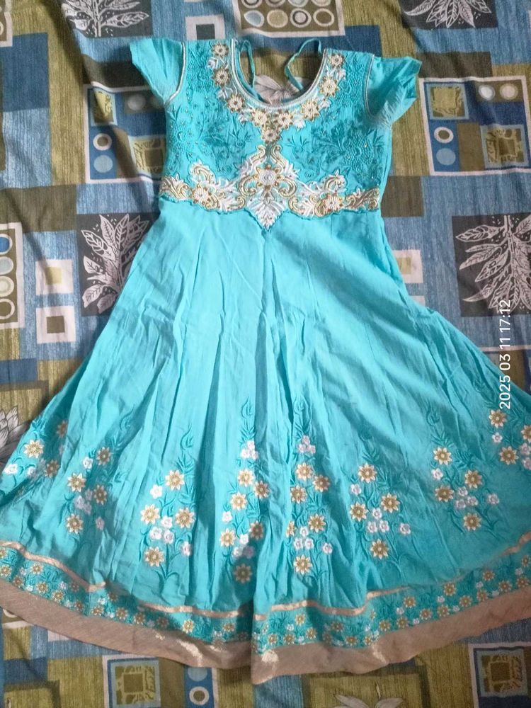 Beautiful Blue Anarkali Suit