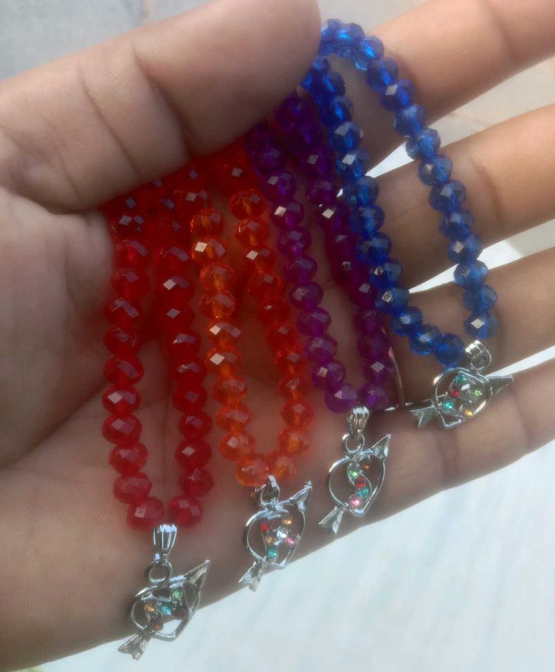 Beaded Chain with Heart Charm