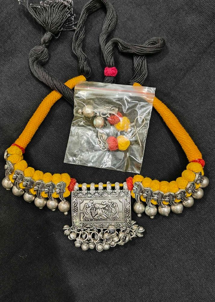 Oxidised New Choker Set