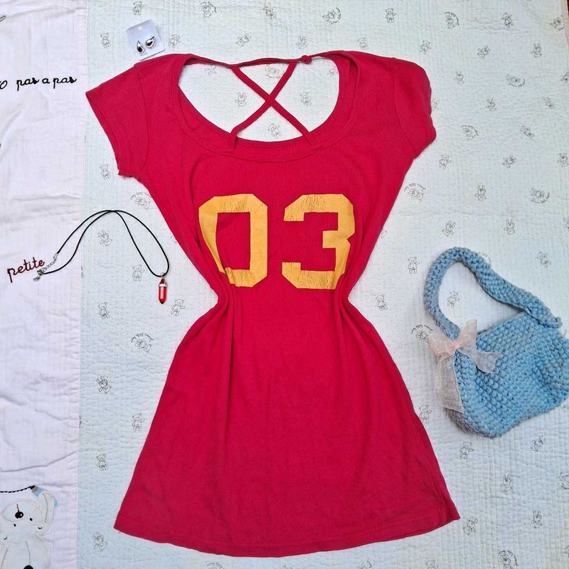 Y2k Printerest Fitted Top