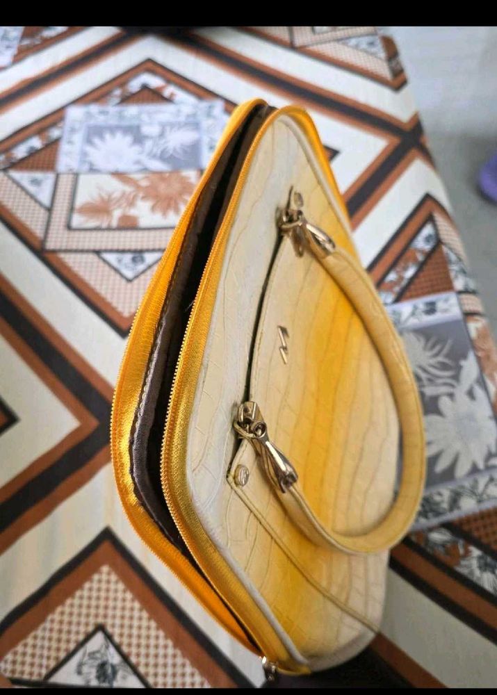 Vintage Yellow Handbag