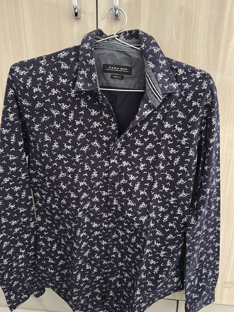 Zara Man Slim Fit Floral Shirt