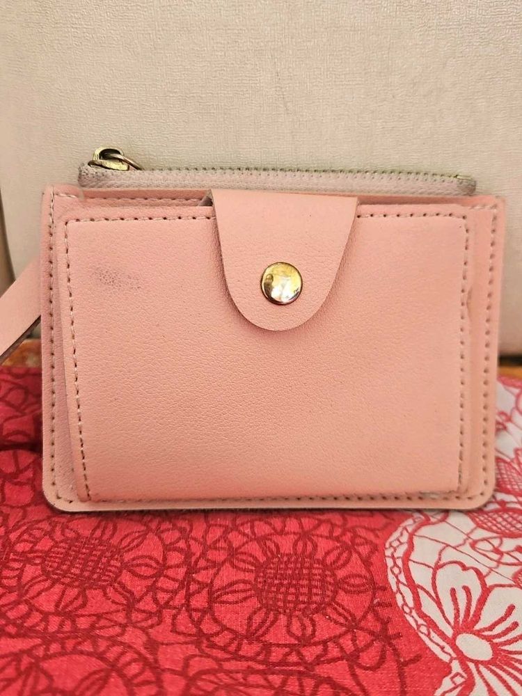 Pink Card Holder Wallet