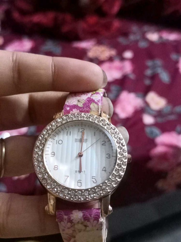 Floral Wrist Watch