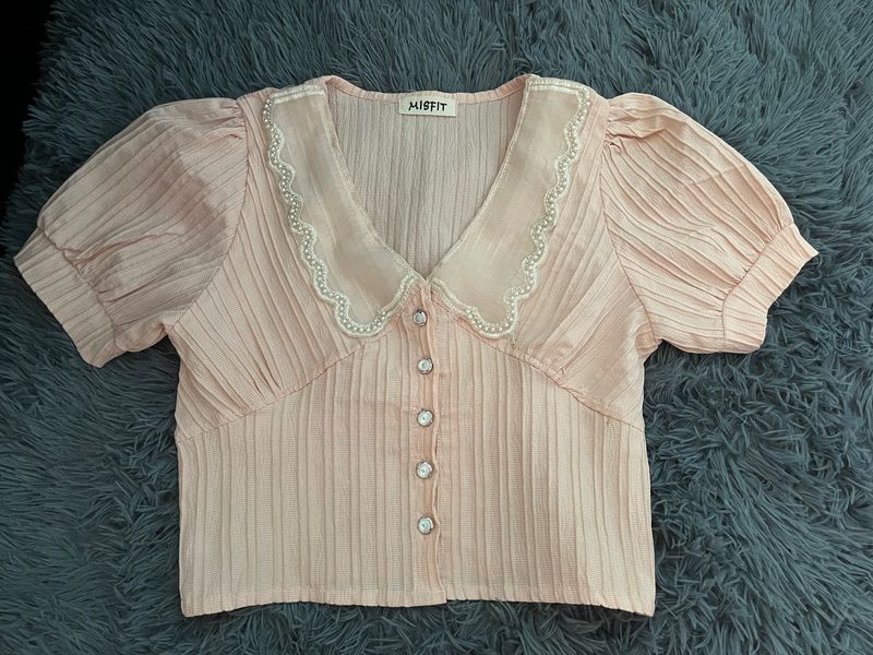 Baby Pink Cute Top
