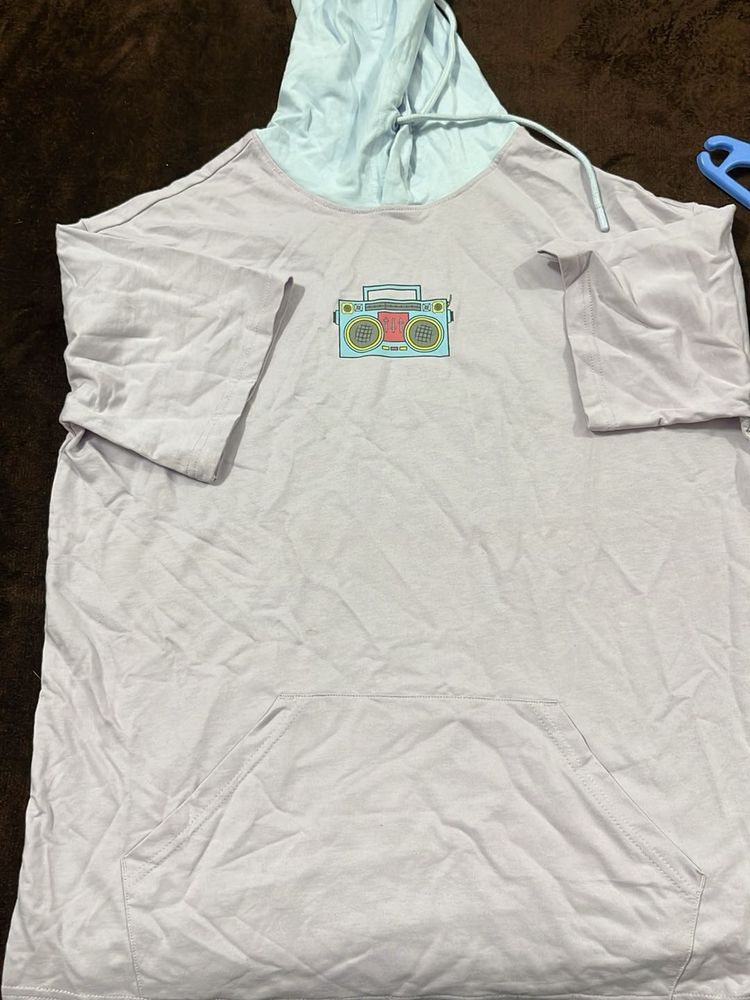 Graphic Tee with Hoodie