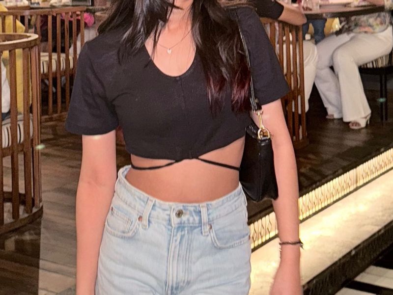 Black Crop Top