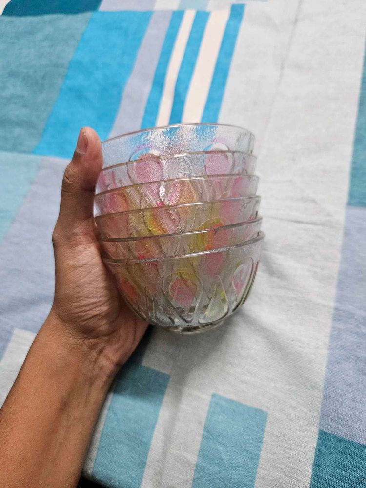 Set of 6 Glass Bowls
